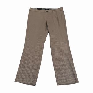 Banana Republic Hampton Fit Pants Crop Womens 8 Circle Textured Beige NWT